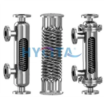 Intercambiador de calor tubular de la herida espiral